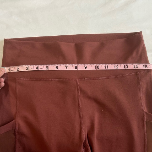 Fabletics PowerHold Leggings in Deep Burgundy/Rust - Picture 6 of 7